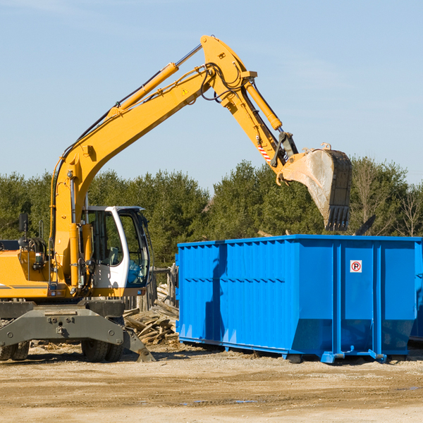 are there any restrictions on where a residential dumpster can be placed in Eden GA